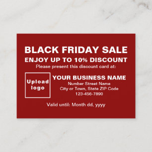 Business Black Friday Venda com Cartão de Desconto