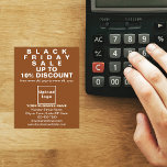 Business Black Friday Venda no Brown Flyer<br><div class="desc">Folheto personalizável com a venda de Black Friday, seu nome comercial e outras informações da sua empresa, um material de marketing que pode ser usado para atrair mais clientes. Personalize-o e distribua-o para atrair mais clientes para comprar seus produtos ou clientes para gostar de seus serviços. As design são textos...</div>