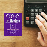 Business Black Friday Venda no Folheto Roxo<br><div class="desc">Folheto personalizável com a venda de Black Friday, seu nome comercial e outras informações da sua empresa, um material de marketing que pode ser usado para atrair mais clientes. Personalize-o e distribua-o para atrair mais clientes para comprar seus produtos ou clientes para gostar de seus serviços. As cores design são...</div>