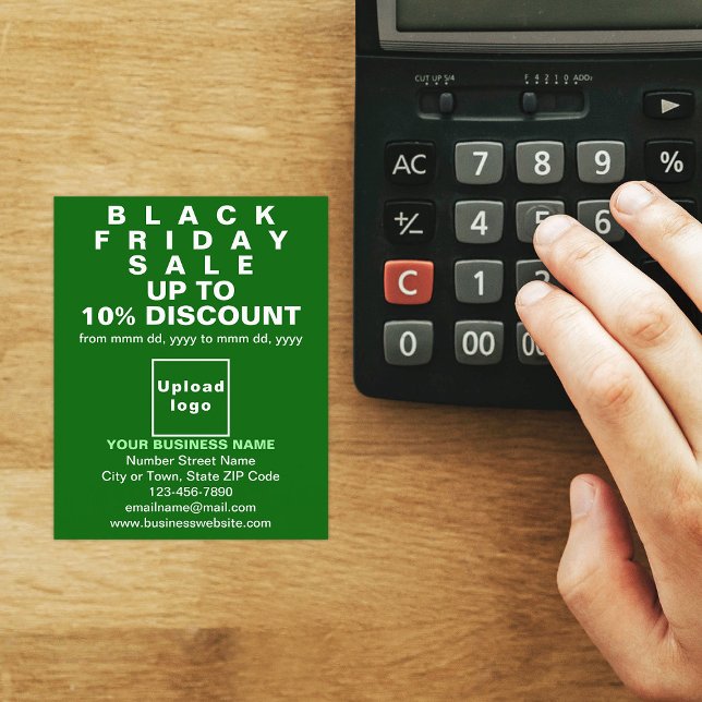 Business Black Friday Venda no Green Flyer (Black Friday Sale on green flyer)