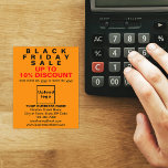 Business Black Friday Venda no Orange Color Flyer<br><div class="desc">Folheto personalizável com a venda de Black Friday, seu nome comercial e outras informações da sua empresa, um material de marketing que pode ser usado para atrair mais clientes. Personalize-o e distribua-o para atrair mais clientes para comprar seus produtos ou clientes para gostar de seus serviços. As cores design são...</div>