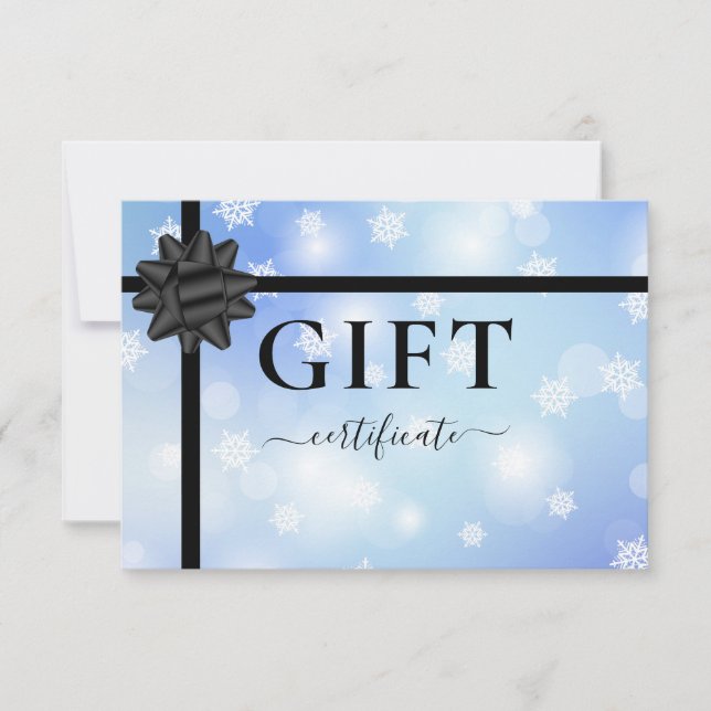 BUSINESS GIFT CERTIFICATE | Modern | Ribbon |  (Frente)