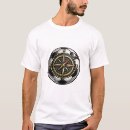 Bússola de Bola de Futebol | Camiseta Aventura de