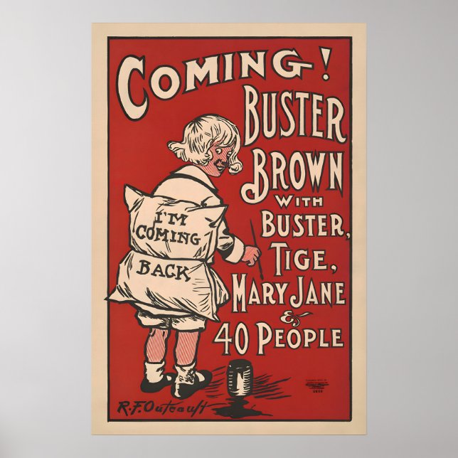 Buster Brown Vintage Poster (Frente)