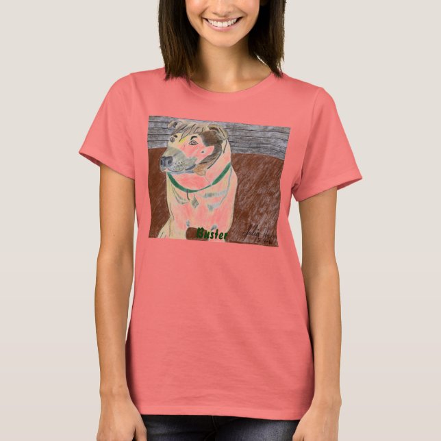 Buster na camisa do convés por Julia Hanna (Frente)