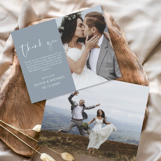 Busto Azul Casamento Obrigado Foto (Criador carregado)