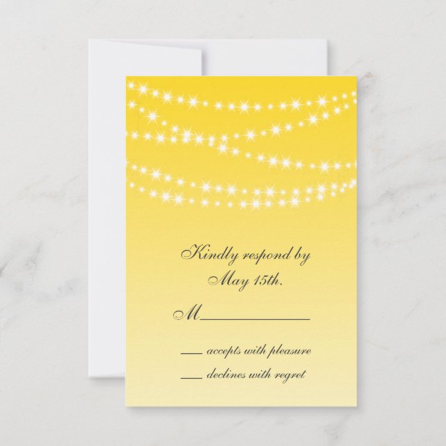 Buttercamp Yellow Twinkles Lights RSVP (Verso)