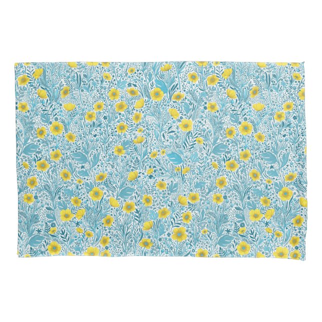 Buttercups, amarelo, azul e branco (Frente-Esquerda)