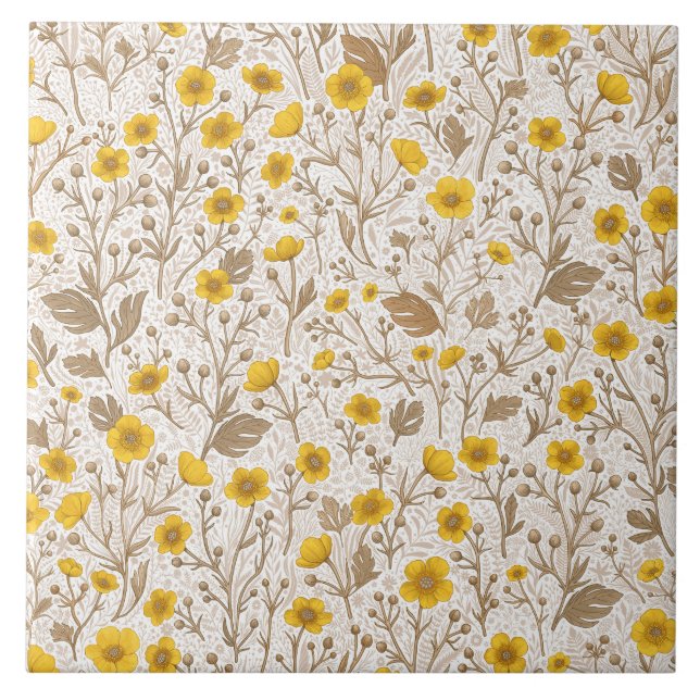 Buttercups, amarelo e marrom (Frente)