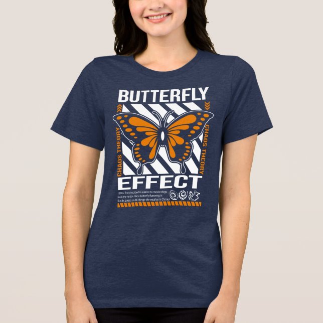 Butterfly Effect Chaos Theory T-Shirt (Frente)