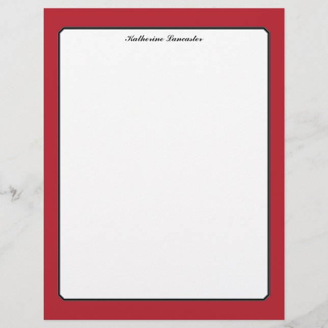 Butterfly Love | Borda Vermelha Cor Sólida 5 (Frente)