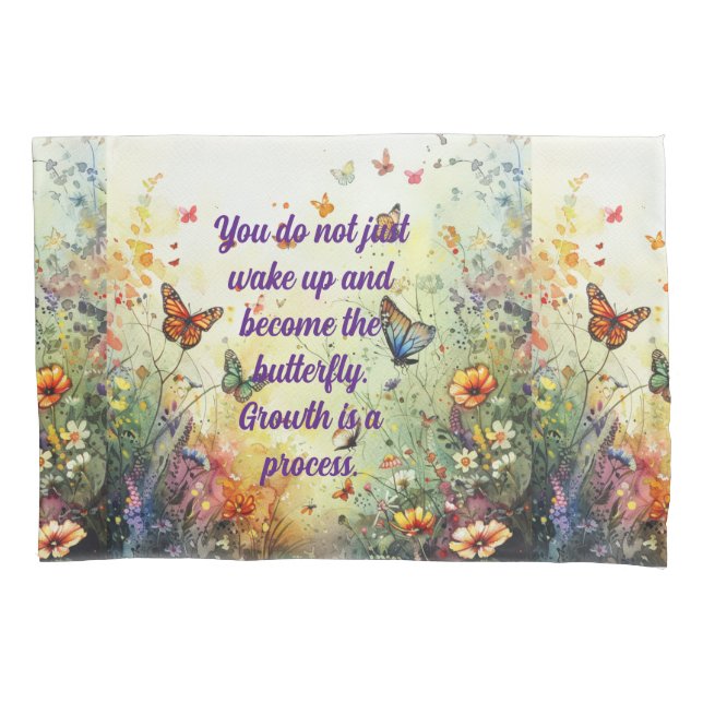Butterfly Positive Mantra cita Arte Personalizada (Frente)
