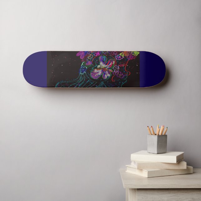 Butterfly Princess Skateboard (Arte de parede (Horz))