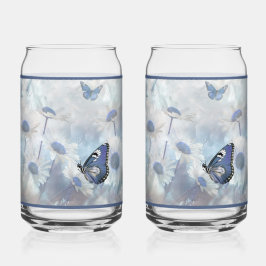 Butterfly Soda Glass