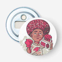 Button Bottle Opener – YOUTH Power Afro & Boombox 