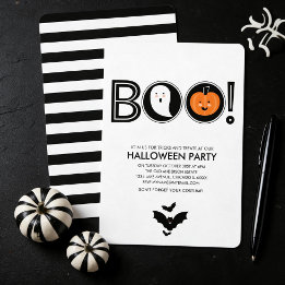 Buu! Convite para Festa de Halloween