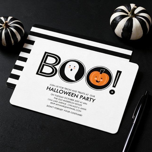 Buu! Convite para Festa de Halloween (Criador carregado)