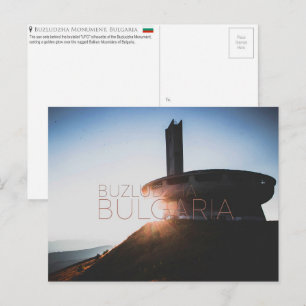 Buzludzha, cartão postal de viagem da Bulgária