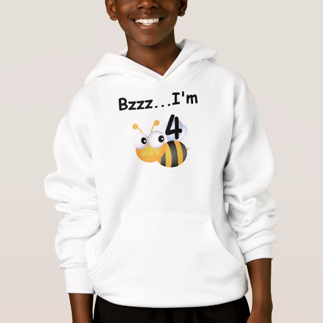 Buzz Bumblebee 4º Aniversário T-shirts e presentes (Frente)