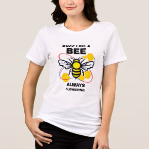 Buzz como uma abelha - Design de abelha de mel mot