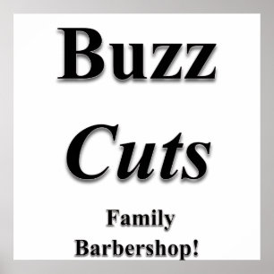 Buzz corta a família Barbershop Poster Matte