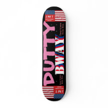 BWAY DUTTY JMT 7, 3/4", skateboard Deck