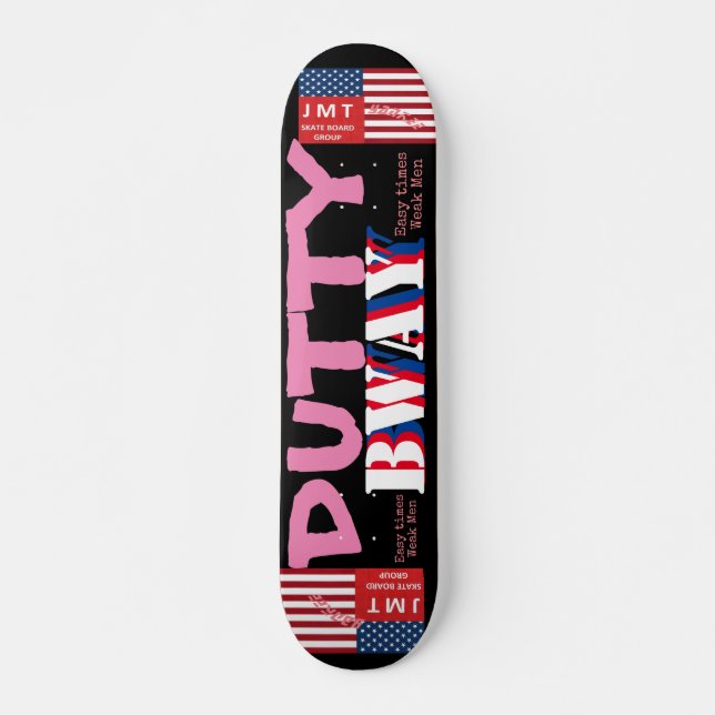 BWAY DUTTY JMT 7, 3/4", skateboard Deck (Frente)