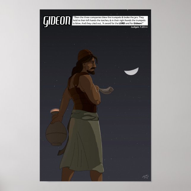 By Faith Series - Gideon Poster 11" x 17" (Frente)