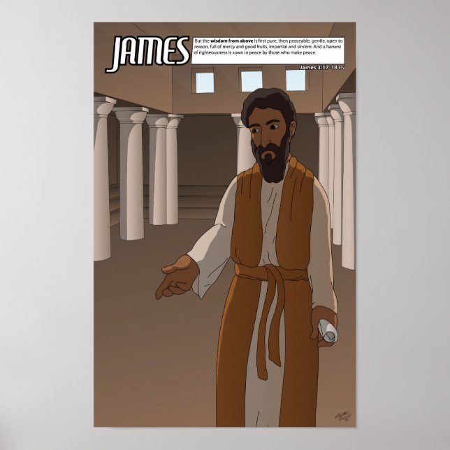 By Faith Series - James Poster 11" x 17" (Frente)