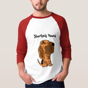 BZ camisa do Bloodhound do cão de Sherlock