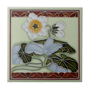 c1905 Reprodução de Arte Floral Alemã em Nouvea