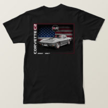 C2 Corvette - Camisa T de dois lados