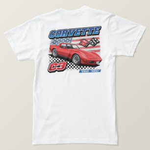C3 Corvette - Camisa T de dois lados