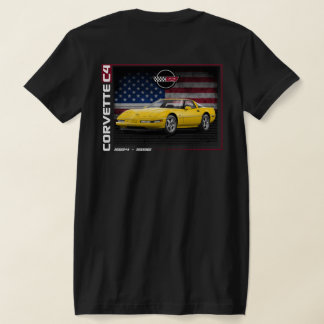 C4 Corvette - Camiseta T-Shirt de duas faces