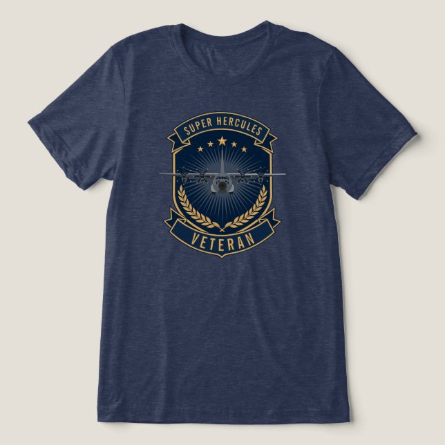 C-130J Super Hercules Veterano Militar Crest (Design frontal)