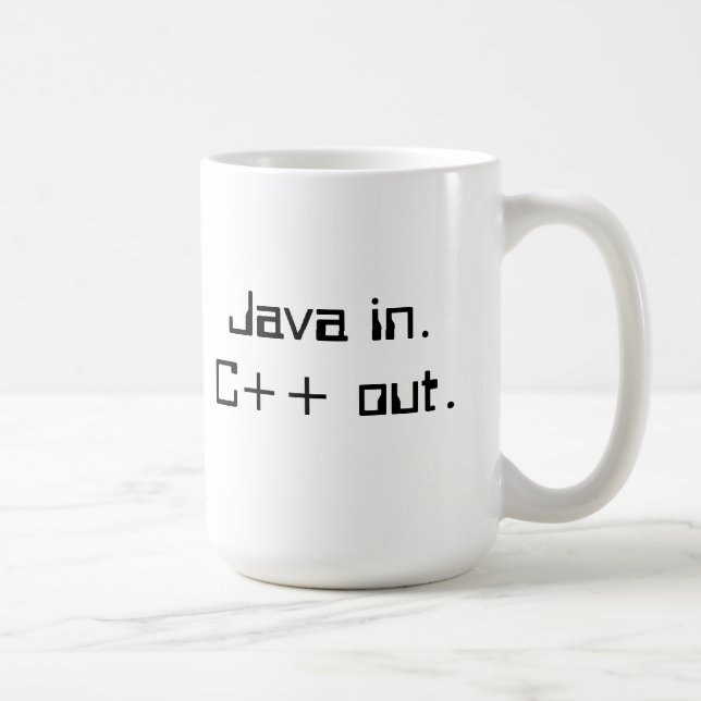 C++ Caneca de café do programador (Direita)