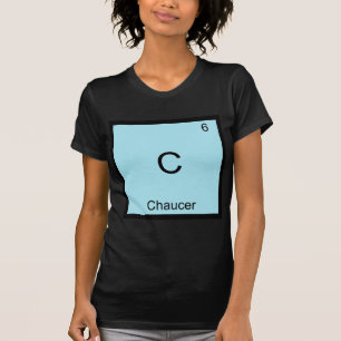 C - Chaucer Camiseta de Química Divertida Símbolo 
