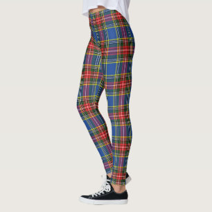 C Clan MacBeth Tartan Moderno Escocês Leggings Fem