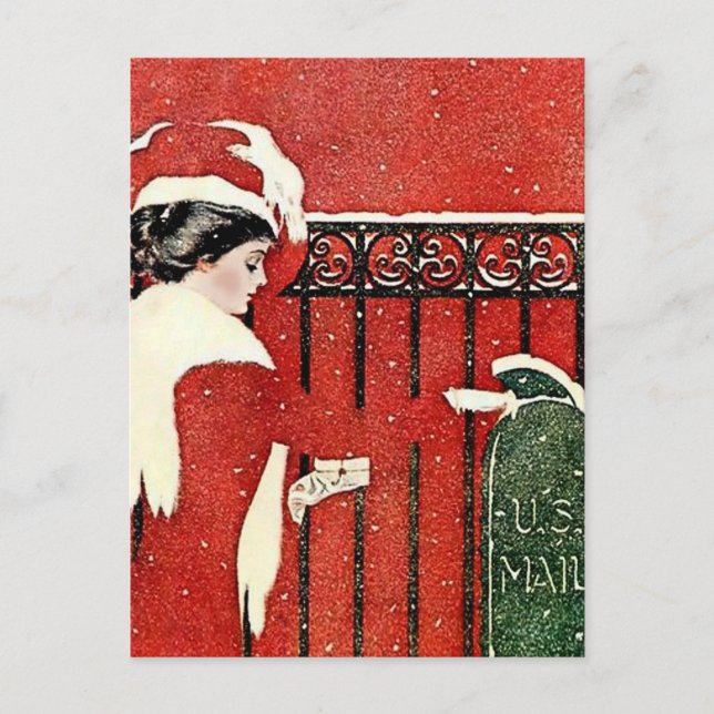 C Coles Phillips "Email do Cartão de Natal" (Frente)