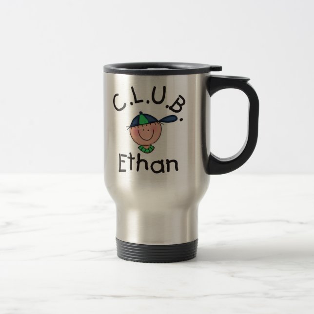 C.L.U.B. Caneca de viagem de aço inoxidável de (Direita)
