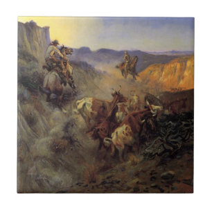 C M Russell The Slick Ear Vintage Western Cowboy