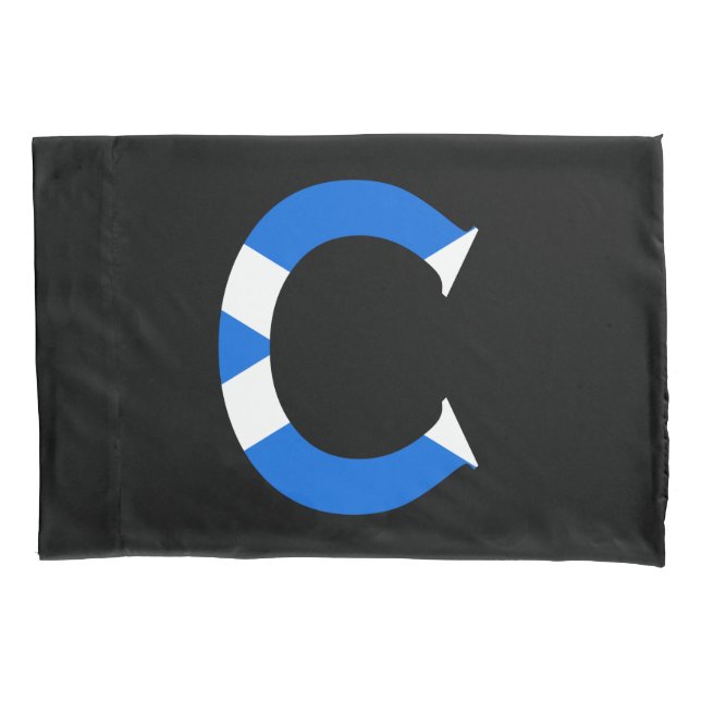 C Monograma sobreposto à versão de pavilhão escocê (Frente)