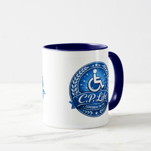 C.P. Life - Caneca de Café Paralisia Cerebral Nº#1