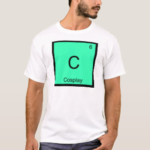 C - Símbolo do Elemento Químico Cosplay Camiseta