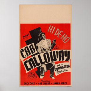 Cab Calloway e seu poster da orquestra do clube do