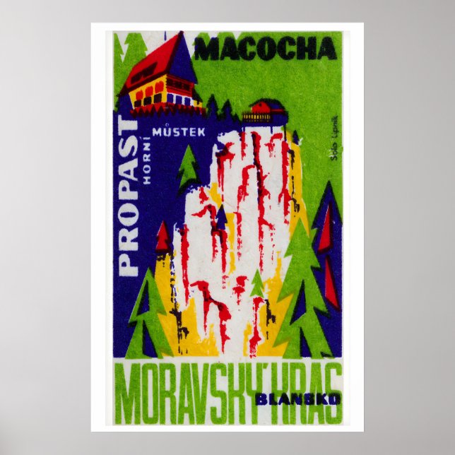 Cabana à Beira do Penhasco - Impressão Matchbox -  (Frente)