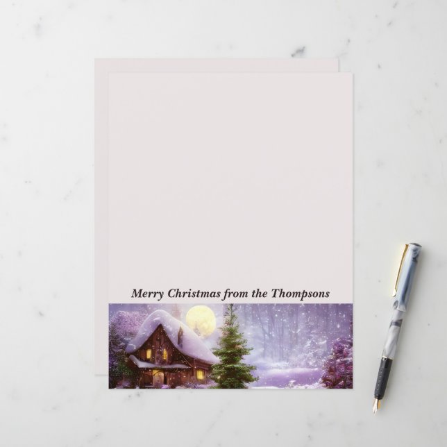 Cabana de Natal de inverno (Frente/Verso In Situ)