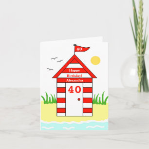Cabana de Praia Cartão de 40 anos