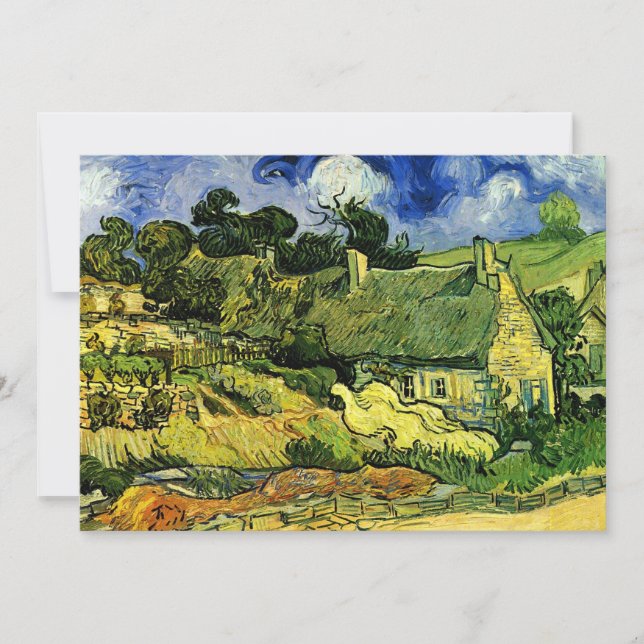 Cabanas de Colmo, Cordeville por Vincent van Gogh (Frente)