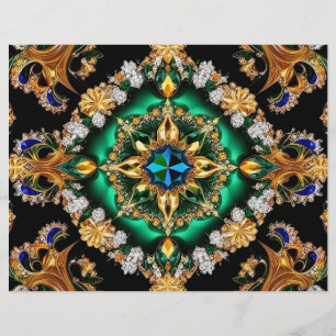 Cabeça-alfanumérica com Design de cores brasileira